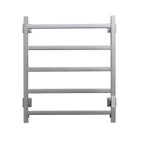 Полотенцесушитель электрический Тругор Пэк 20 кв 60x55 см, подключение справа, слева, матовый хром, лесенка