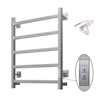 Полотенцесушитель электрический Тругор Пэк 20 кв 60x55 см, подключение справа, слева, матовый хром, лесенка