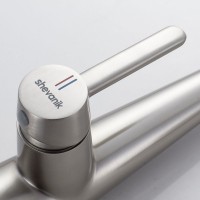 Смеситель для кухни с выдвижным изливом Shevanik S363L, сатин