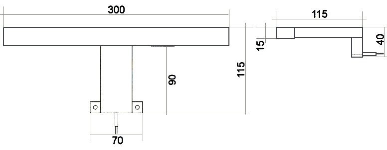 Светильник в ванную Comforty LED Fagus IP44