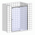 Душевая дверь в нишу Vegas Glass ZP 125 08 10 профиль глянцевый хром, стекло сатин