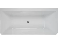 Акриловая ванна Ceruttispa Lugano 170x75 см, отдельностоящая, белая, на ножках, со сливом-переливом