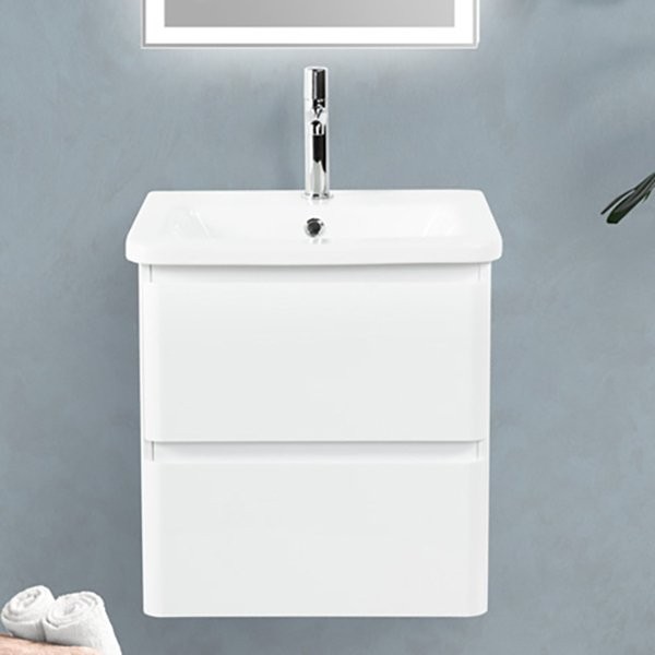 Тумба с раковиной BelBagno Albano-Cer 50 подвесная, bianco lucido