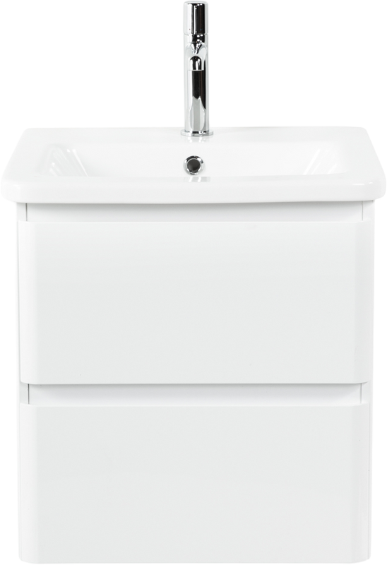 Тумба с раковиной BelBagno Albano-Cer 50 подвесная, bianco lucido