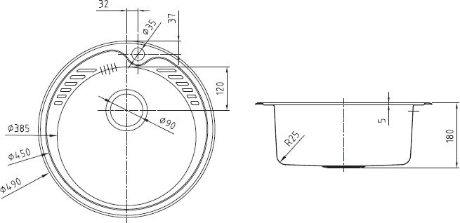 Мойка кухонная IDDIS Suno SUN49S0i77