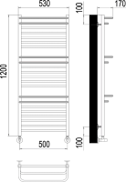 Полотенцесушитель водяной Terminus Орион П22 0 500x120