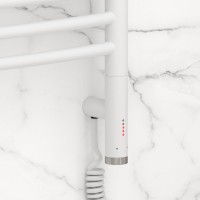 Полотенцесушитель электрический Сунержа Богема 3.1 30-6003-8050 90x55 см, подключение справа, матовый белый, лесенка