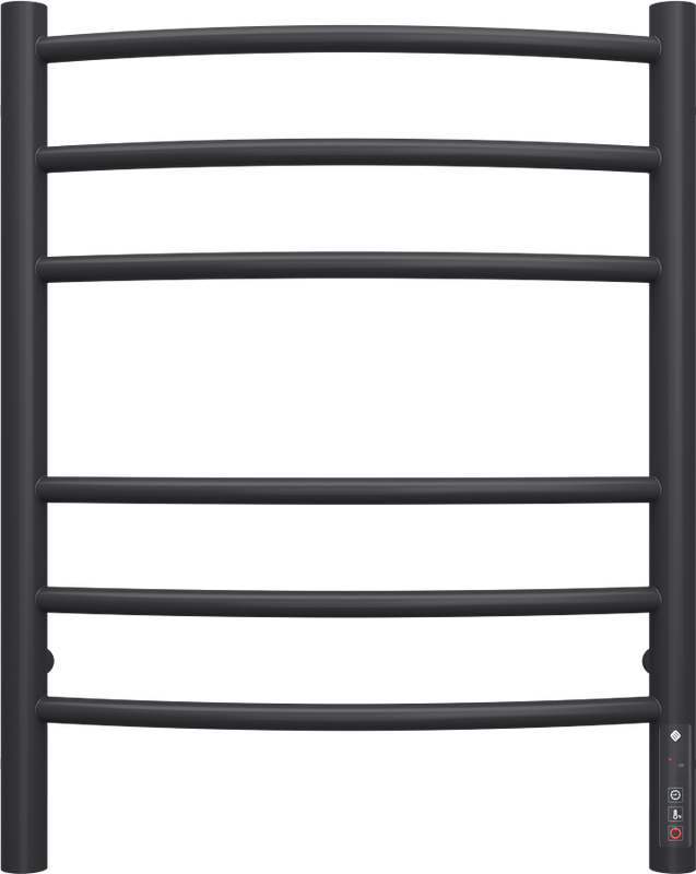 Полотенцесушитель электрический Terminus Классик П6 450x600, матовый чёрный