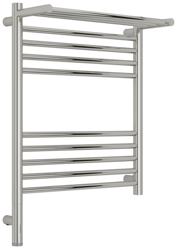 Полотенцесушитель электрический Сунержа Богема 3.1 00-6006-6050 70x55 см, подключение слева, без покрытия, лесенка, с полкой