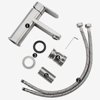 Смеситель для раковины Frap F10805 сатин