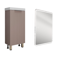 Мебель для ванной комнаты Style Line Соло 40 санд пудровый Мебель для ванной комнаты Style Line Соло 40 санд пудровый