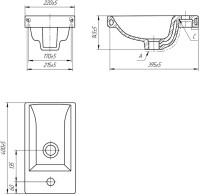 Мебель для ванной комнаты Style Line Соло 40 санд пудровый Мебель для ванной комнаты Style Line Соло 40 санд пудровый