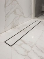 Душевой трап (лоток) AltroBagno Livello AltroBagnoLivello071214MB 80 см, решетка матовая черная, под плитку