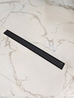 Душевой трап (лоток) AltroBagno Livello AltroBagnoLivello071214MB 80 см, решетка матовая черная, под плитку