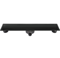 Душевой трап (лоток) AltroBagno Livello AltroBagnoLivello071214MB 80 см, решетка матовая черная, под плитку