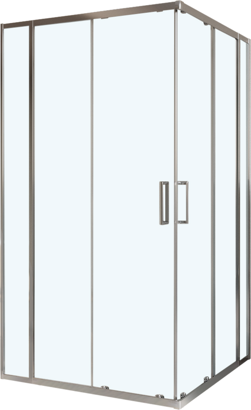 Душевой уголок BelBagno Luce A-22-90+25-C-Cr профиль хром, стекло прозрачное