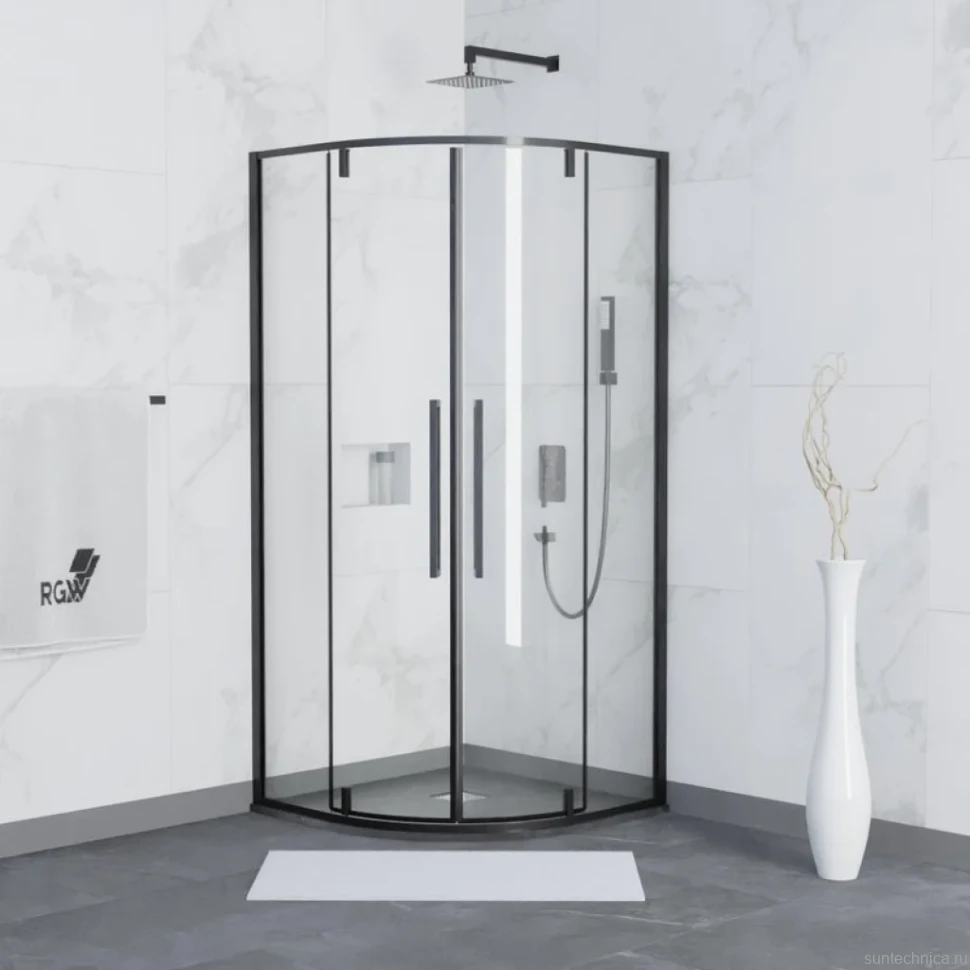 Душевой уголок RGW Stilvoll SV-53 B 80x80x200 профиль черный