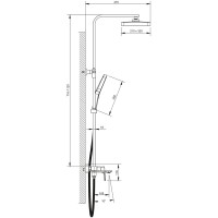 Душевая стойка BELZ B24709-7 черный