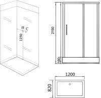 Душевая кабина Grossman GR267 120x80 см