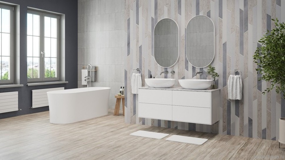 Тумба под раковину со столешницей Belux Джаз 120 подвесная, белая глянцевая