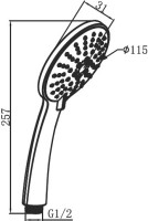 Душевая лейка AM.PM Spirit F0270064 Душевая лейка AM.PM Spirit F0270064