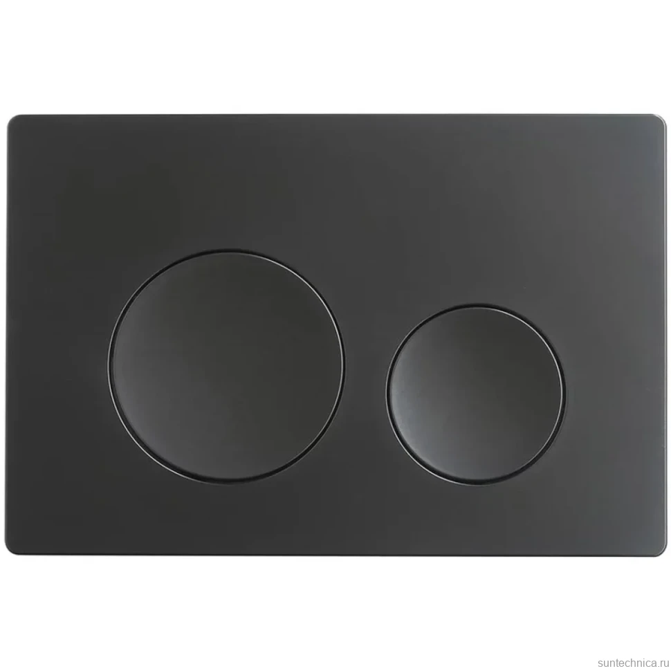 Кнопка смыва для унитаза Veconi Flush V2 пластик, цвет матовый черный