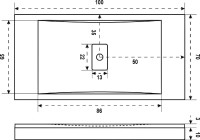 Поддон для душа Good Door Flow 100x70, с сифоном