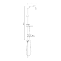 Душевая штанга Orange s-bar хром Душевая штанга Orange s-bar хром