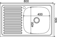 Мойка кухонная Mixline 528175