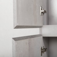 Шкаф пенал для ванной Cezares Molveno Beton серый, универсальный