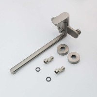 Смеситель с длинным изливом для ванны AQUATEK Ника AQ1842BGM оружейная сталь