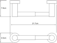 Держатель туалетной бумаги Wasserkraft Donau K-9422