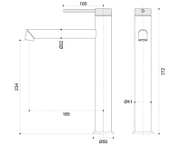 Смеситель для раковины Vincea Rim VBF-2RM2CH хром Смеситель для раковины Vincea Rim VBF-2RM2CH хром