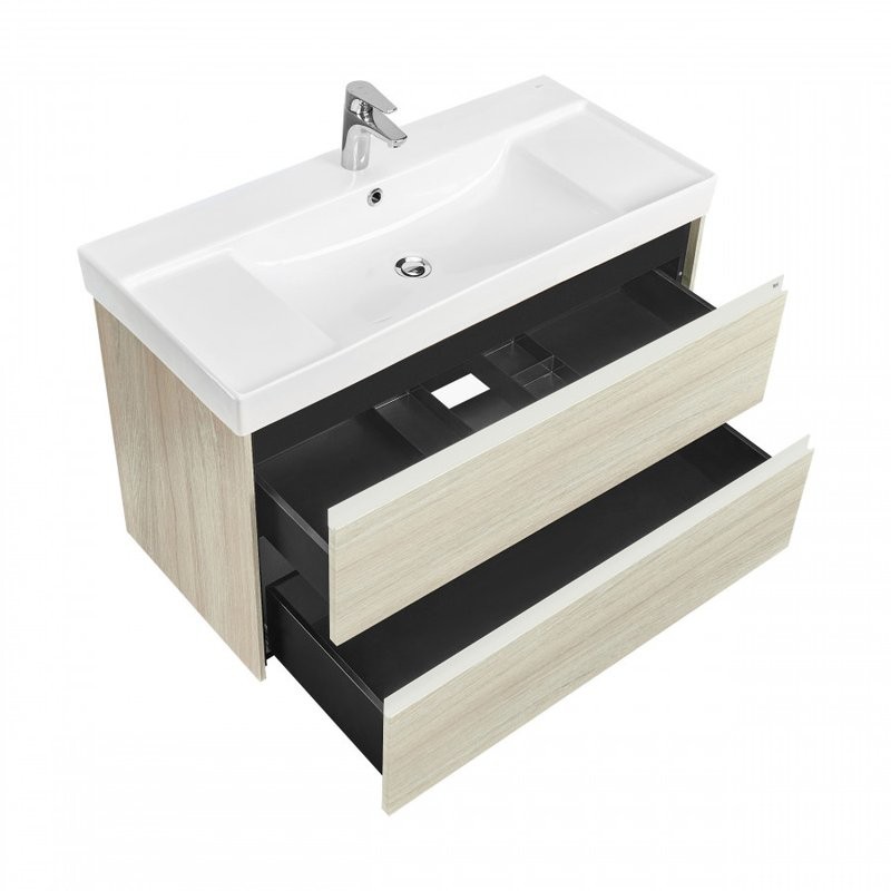 Тумба с раковиной Roca Ona 100 светлый дуб