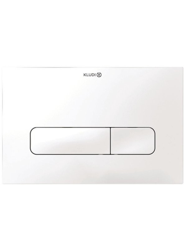 Кнопка смыва для унитаза Kludi Unifix 30PP0153 пластик, цвет матовый белый
