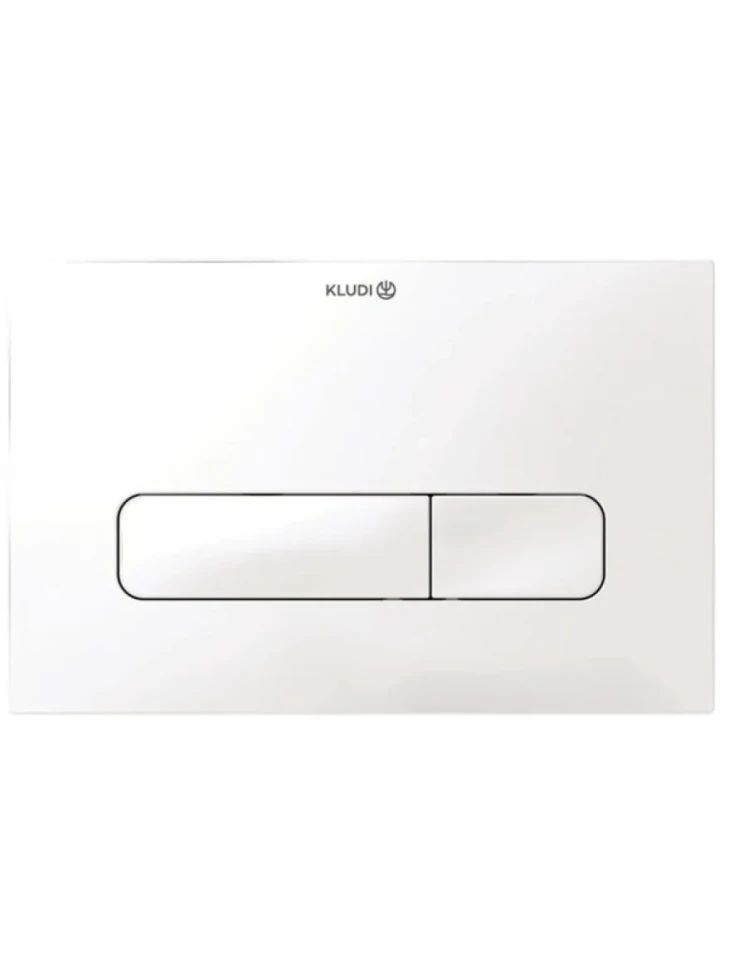 Кнопка смыва для унитаза Kludi Unifix 30PP0153 пластик, цвет матовый белый