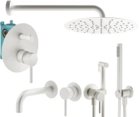 Комплект для ванной Plumberia Selection Ixo KITZXO18BO210 С ВНУТРЕННЕЙ ЧАСТЬЮ, белый матовый