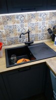 Мойка кухонная Omoikiri Daisen 78-LB черная