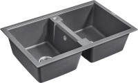 Мойка кухонная Paulmark Tandem 80/2PM238150-DG графит
