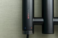 Полотенцесушитель электрический Сунержа Кантата 4.0 31-0886-1259 120x20 см, подключение слева, скрытое подключение слева, матовый черный, I-образный