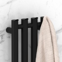 Полотенцесушитель электрический Сунержа Кантата 4.0 31-0886-1259 120x20 см, подключение слева, скрытое подключение слева, матовый черный, I-образный