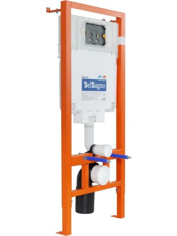 Инсталляция Инсталляция BelBagno BB002-80 + Кнопка Marmi BB009-MR-BIANCO белая