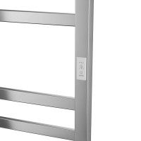 Полотенцесушитель электрический Bauedge Hotel Shelf R с полкой, 50х80, нержавеющая сталь полированная