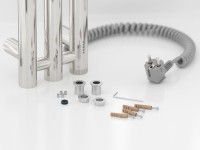 Полотенцесушитель электрический Сунержа Терция 4.0 00-0883-1506 150x15 см, подключение справа, скрытое подключение справа, без покрытия, I-образный