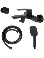 Смеситель для ванны с душем AZARIO Conda AZ-K3011B черный матовый