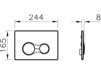 Система инсталляции для унитазов VitrA V8 768-5800-01 с кнопкой смыва Root Square 740-0411 черной Система инсталляции для унитазов VitrA V8 768-5800-01 с кнопкой смыва Root Square 740-0411 черной