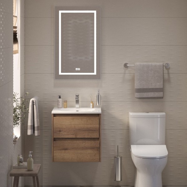 Мебель для ванной комнаты BelBagno Kraft 39 50 rovere tabacco, раковина BB-8099-3-50
