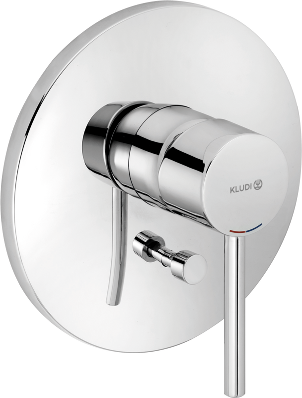 Встраиваемый смеситель для душа и ванны Kludi Bozz 386500576 хром, с внутренней частью 88011