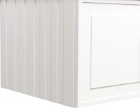 Тумба с раковиной La Fenice Cubo 100 подвесная, bianco, ручка белая, раковина Cubo 100