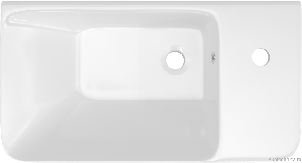 Консоль с раковиной STWORKI Эстфолл 55, черный муар 11054-KL